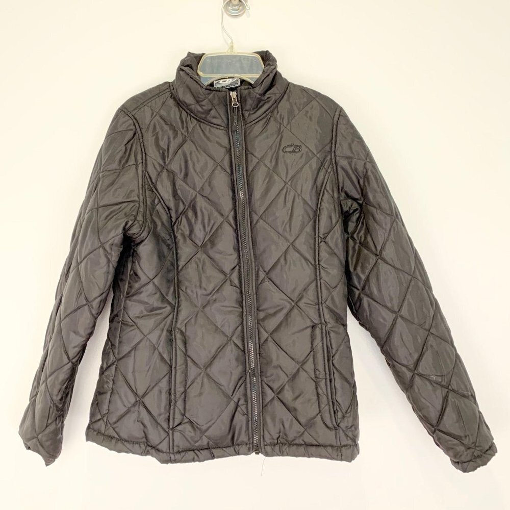 CB Womens Jacket, Coat Size Small Black quilted
